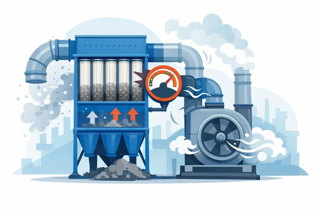 What Causes High Dust Collector Pressure Drop?