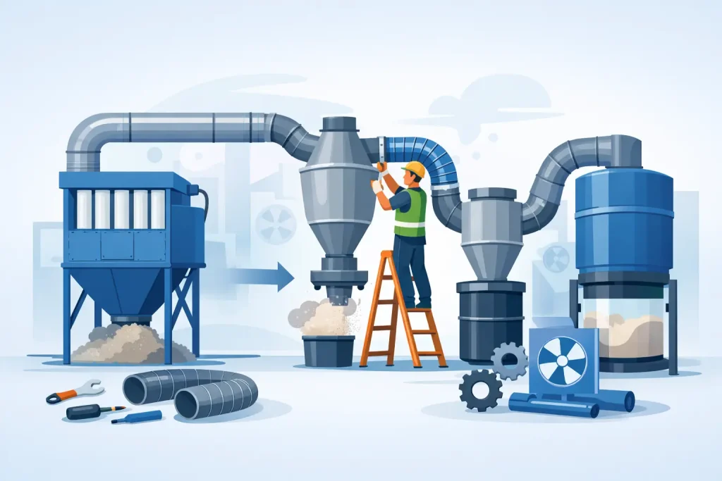 How to Retrofit Existing Dust Collection Systems