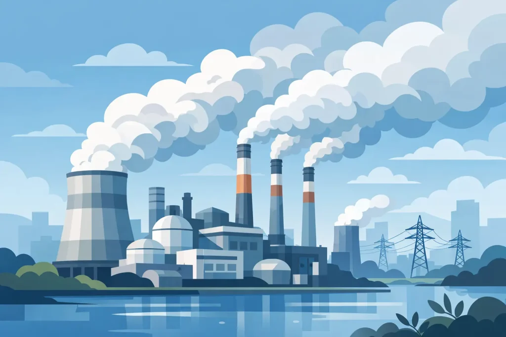 What Causes Visible Stack Emissions at Plants?