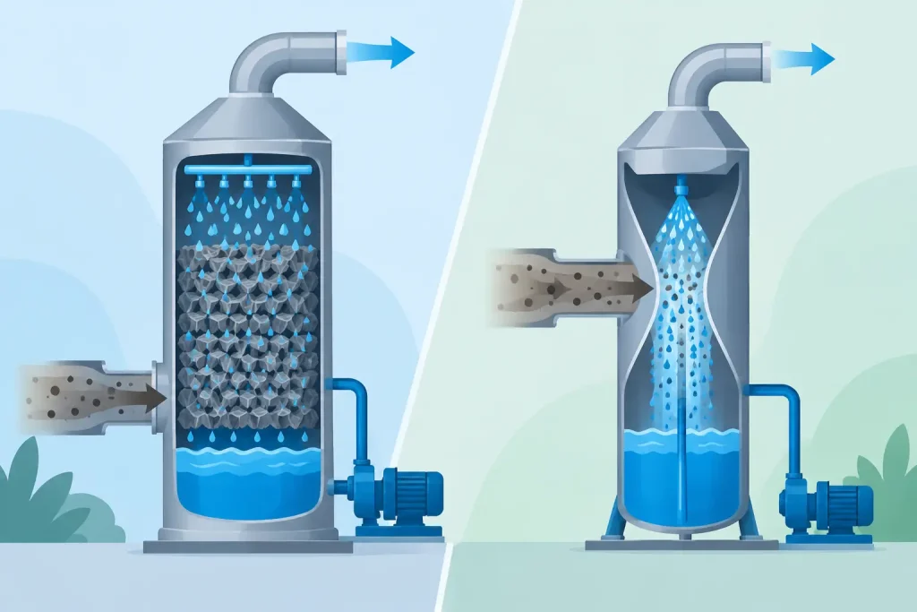 Packed Scrubber Versus Venturi Scrubber